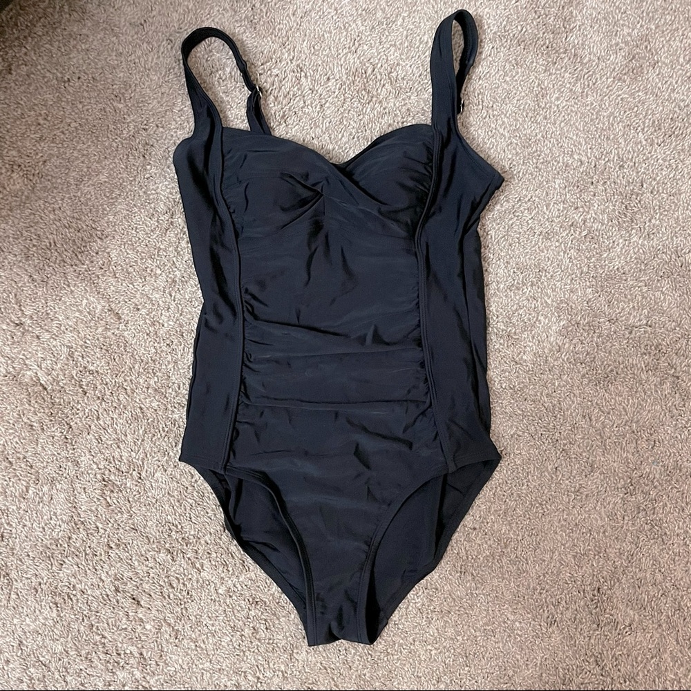 Black Merona one piece swimsuit